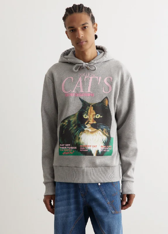 Cat Print Hoodie