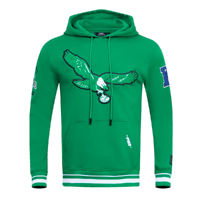 NFL PHILADELPHIA EAGLES RETRO CLASSIC MEN'S PO HOODIE (KELLY GREEN)