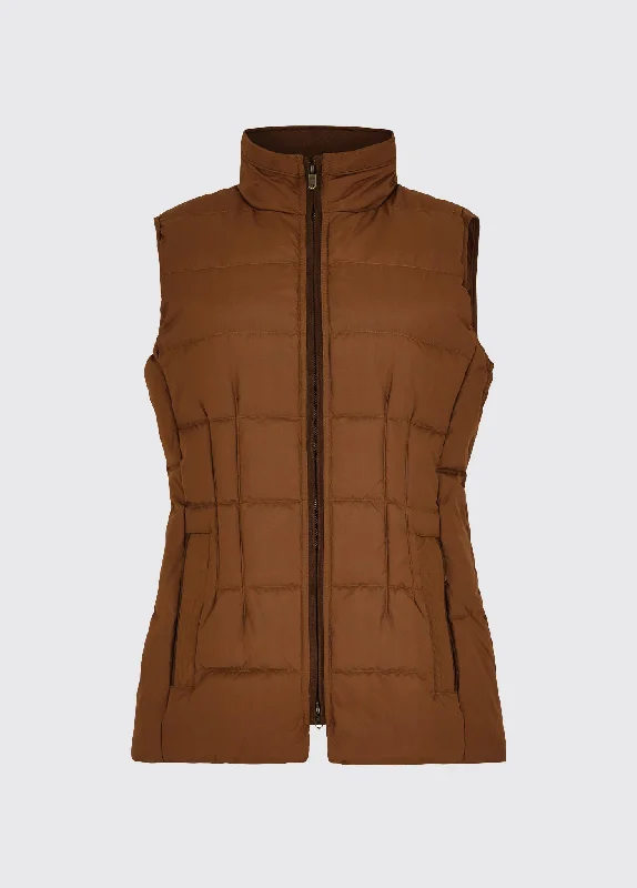 Spiddal Quilted Gilet - Walnut