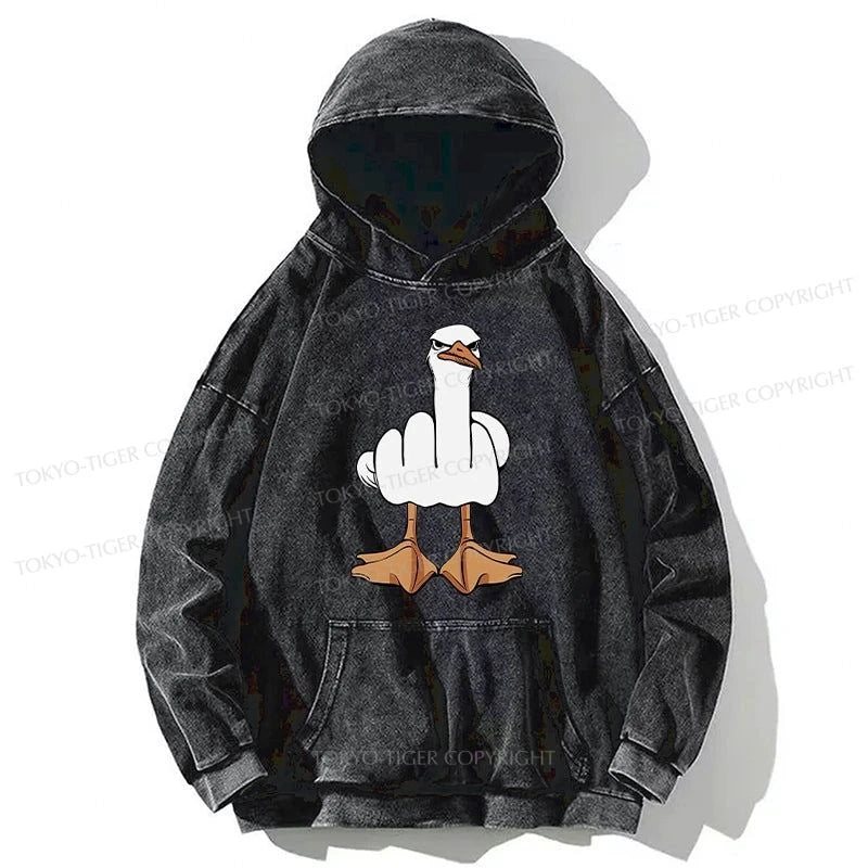 Tokyo-Tiger Funny Duck You Washed Hoodie