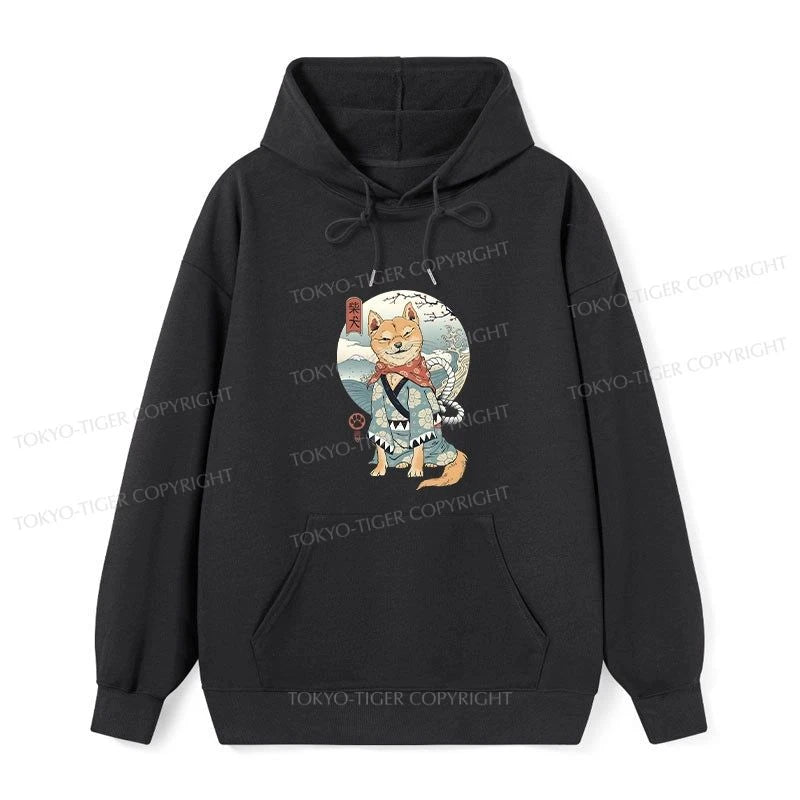 Tokyo-Tiger Samurai Shiba Dog Japanese Classic Hoodie