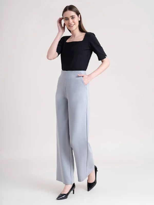 LivIn Wide Leg Pants - Grey