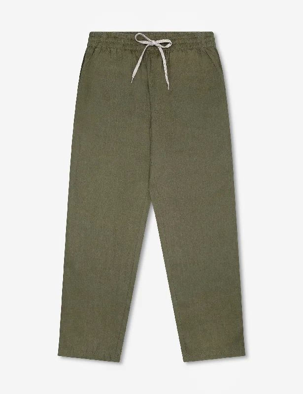 Burbank Linen Pant - Fatigue