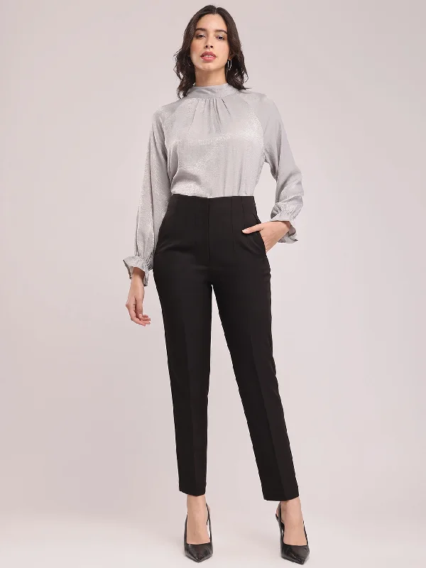 High Waist Trouser - Black