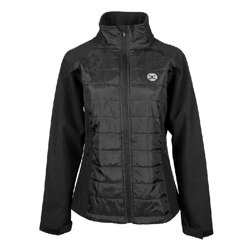 "Ladies Softshell Jacket" Black Full Zip