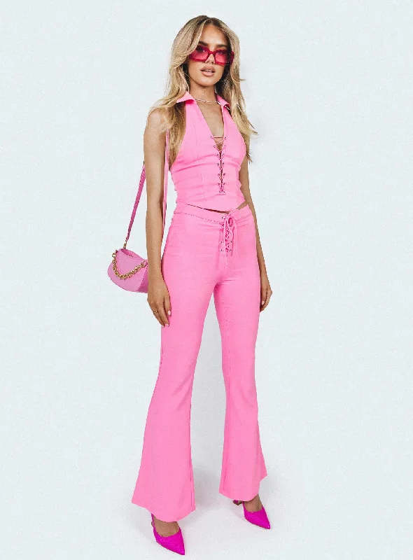 Marcia Flare Pant Pink