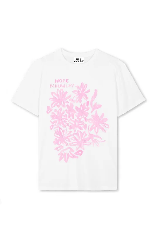 Pink Floral Oversized T-shirt