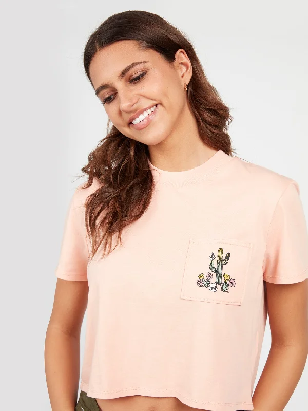 Pocket Dial Short Sleeve Tee - Hazey Pink