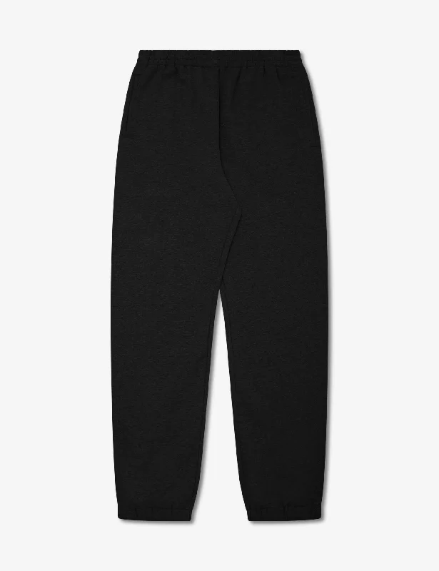 Simple Fleece Trackpant - Black