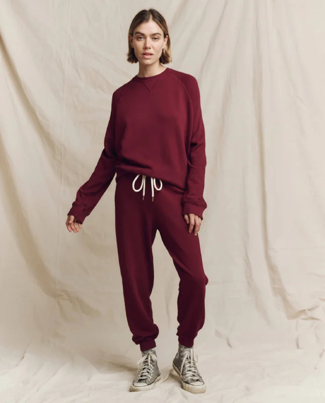 The Slouch Sweatshirt. Solid -- Plum