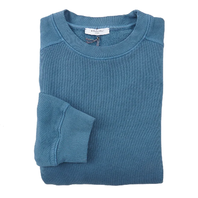 Boglioli Garment-Washed Cotton Sweatshirt