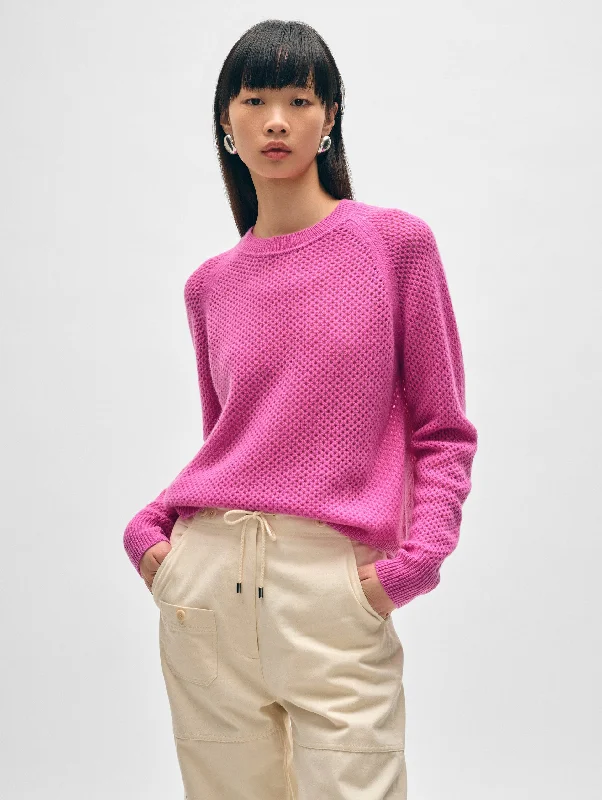 CASHMERE MESH SWEATSHIRT