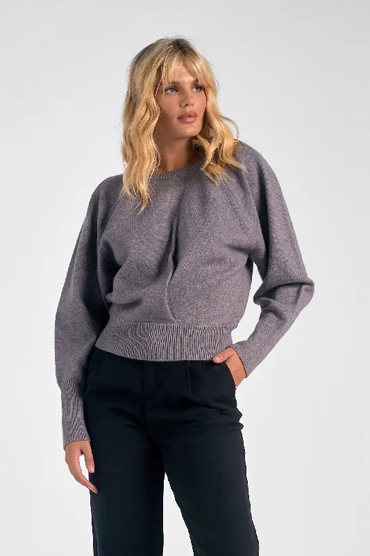 Crew Neck Dolman Sleeve Sweater