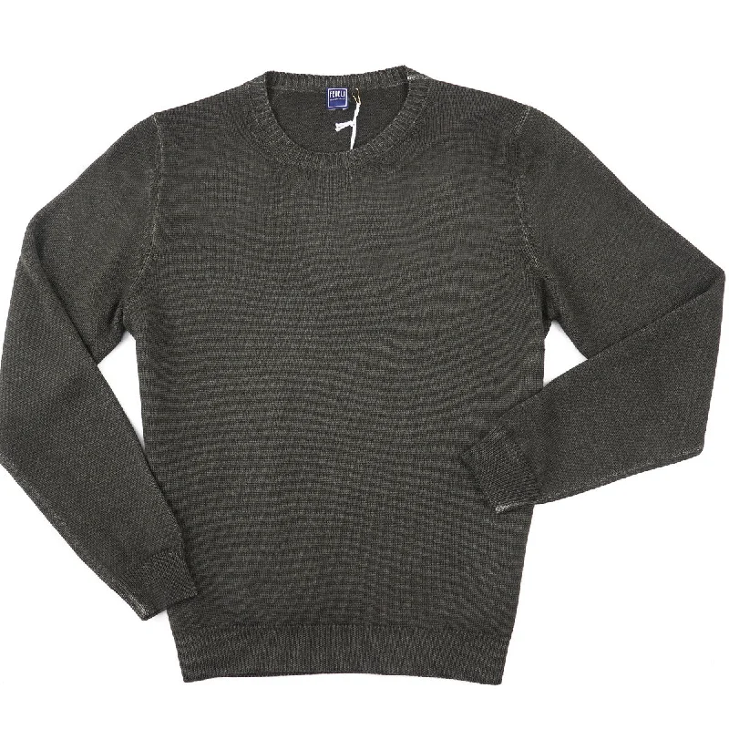 Fedeli Garment-Dyed Merino Wool Sweater