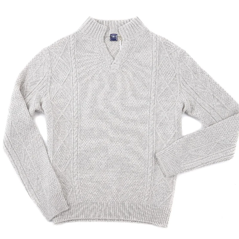 Fedeli Patterned Knit Cashmere Sweater