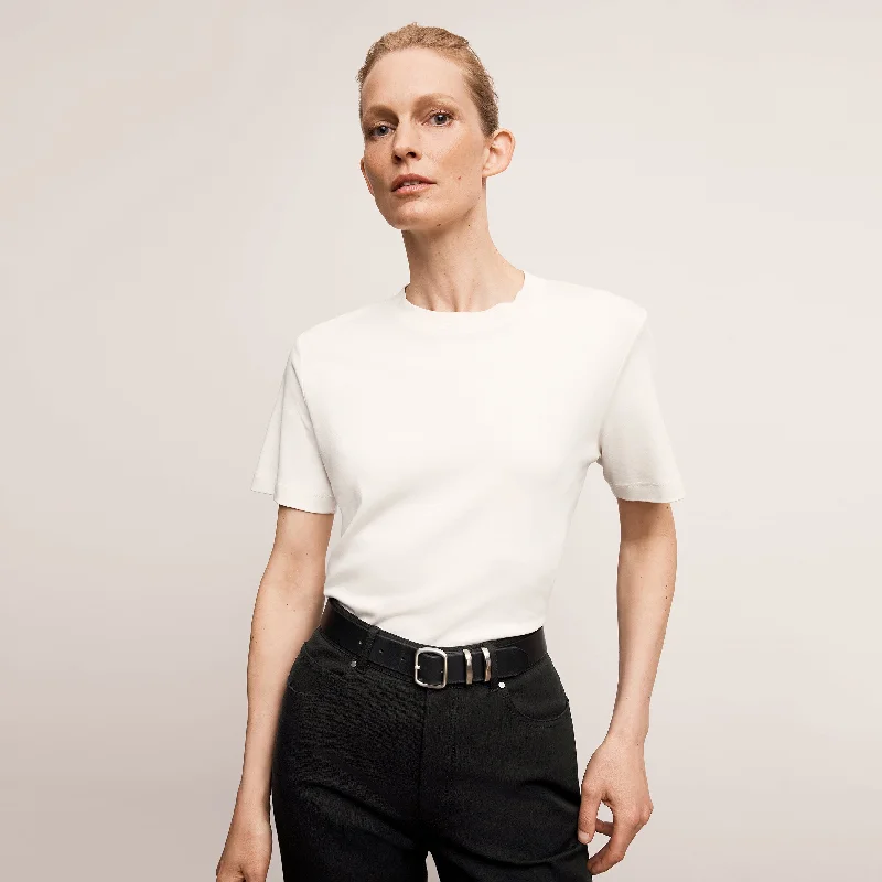 Leslie T-Shirt - Organic Pima Cotton :: Ivory