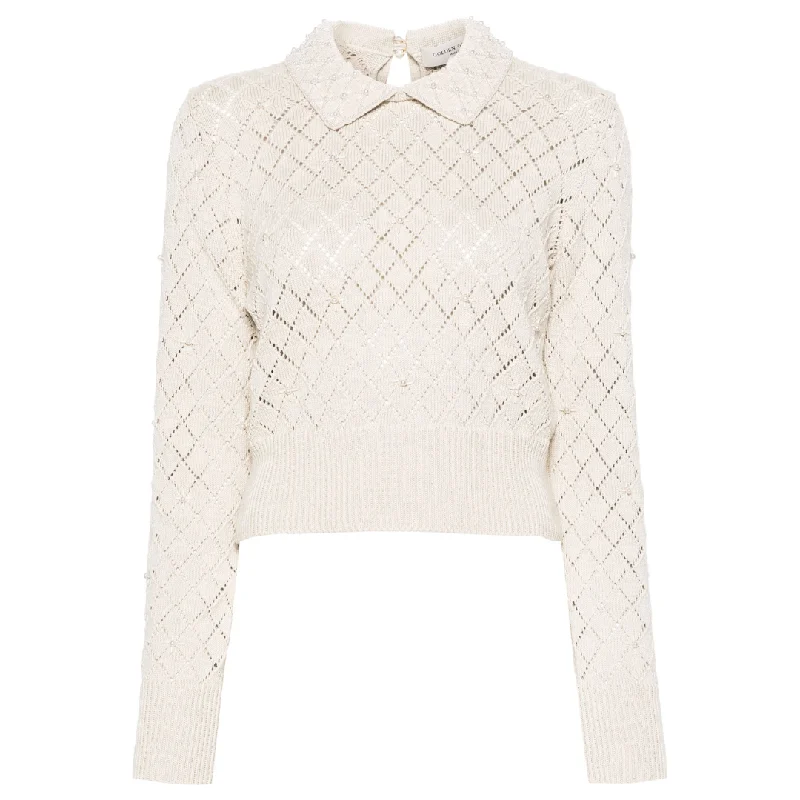 Pearl Pointelle Sweater