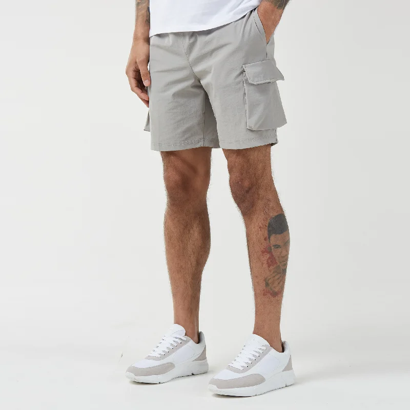 Premium Tech Cargo Short | Stone