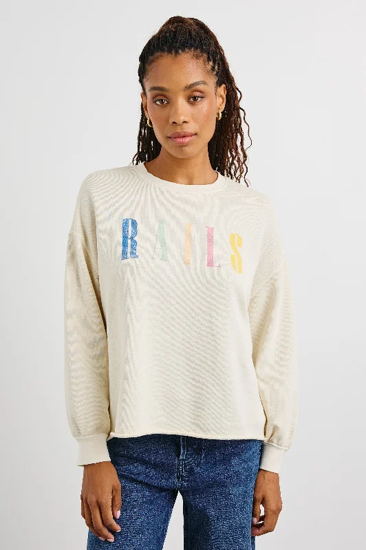 RAILS SIGNATURE SWEATSHIRT - IVORY