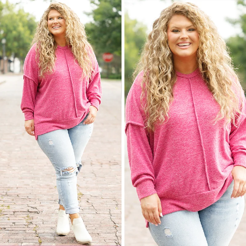 So Comfy Sweater, Magenta