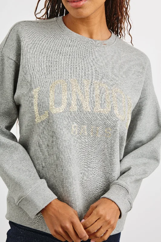 THE VARSITY SWEATSHIRT - LONDON GLITTER