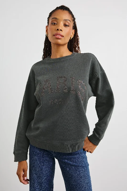 THE VARSITY SWEATSHIRT - PARIS GLITTER