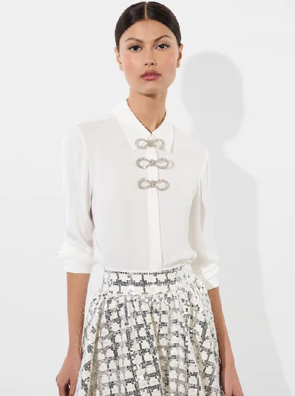 Alwilla Embellished Bow Blouse