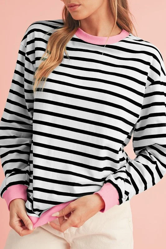 Striped Crewneck Pullover