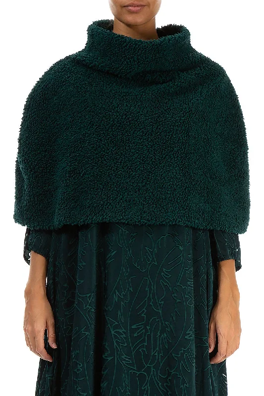 Emerald Teddy Cotton Poncho