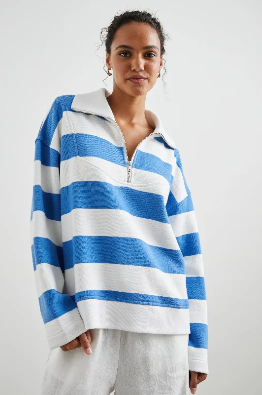 PARKER SWEATSHIRT - OCEAN RUGBY STRIPE