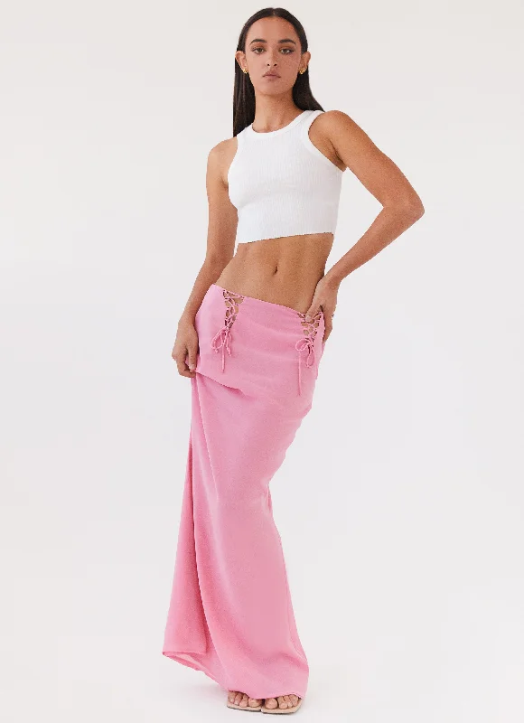 Chella Tie Up Skirt - Pink